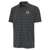 Milwaukee Bucks Antigua Pewter Tunnel Polo