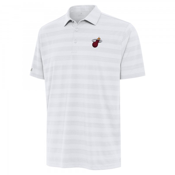 Miami Heat Antigua White Tunnel Polo