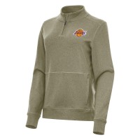 Кофта на короткой молнии Los Angeles Lakers Antigua Womens Crush Fleece - Olive