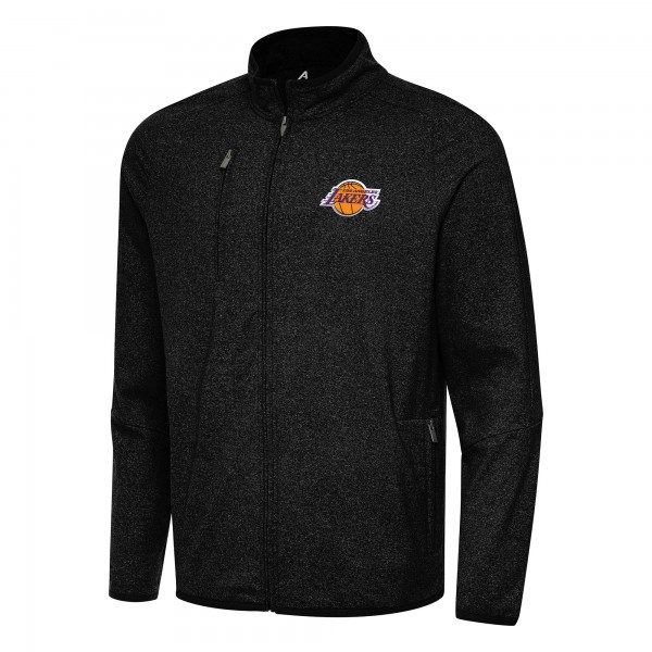 Кофта на молнии Los Angeles Lakers Antigua Hold-Up Tri-Blend - Heather Black