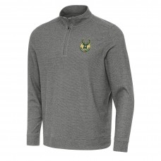 Кофта на короткой молнии Milwaukee Bucks Antigua Subtle - Heather Black