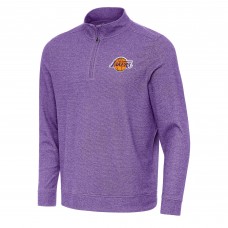 Кофта на короткой молнии Los Angeles Lakers Antigua Subtle - Heather Purple
