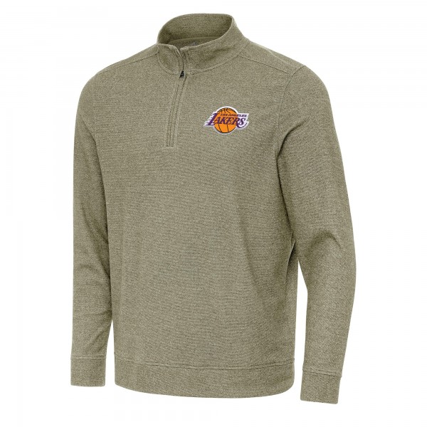 Кофта на короткой молнии Los Angeles Lakers Antigua Subtle - Olive