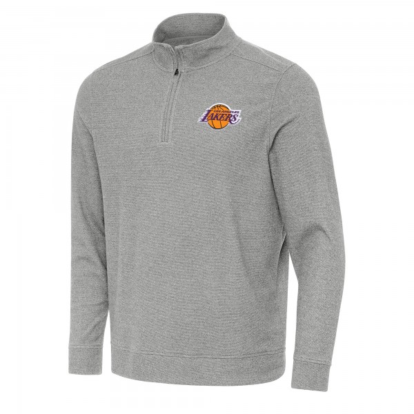 Кофта на короткой молнии Los Angeles Lakers Antigua Subtle - Heather Gray