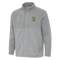Кофта на молнии Milwaukee Bucks Antigua Daily Fused - Gray