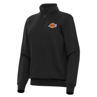 Кофта на короткой молнии Los Angeles Lakers Antigua Womens Victory - Black