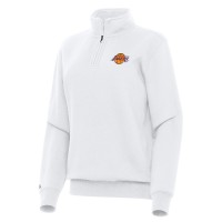 Кофта на короткой молнии Los Angeles Lakers Antigua Womens Victory - White