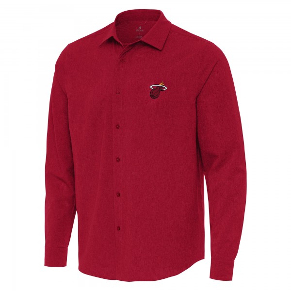 Рубашка Miami Heat Antigua Red Exposure Woven