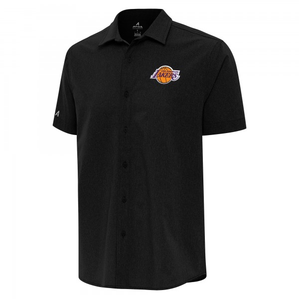 Рубашка с коротким рукавом Los Angeles Lakers Antigua Activate Woven - Black