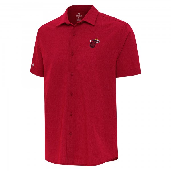 Рубашка с коротким рукавом Miami Heat Antigua Red Activate Woven