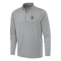 Кофта на короткой молнии Milwaukee Bucks Antigua Reprocess - Gray