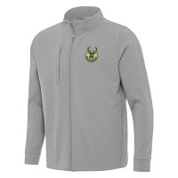 Кофта на молнии Milwaukee Bucks Antigua Regard - Gray