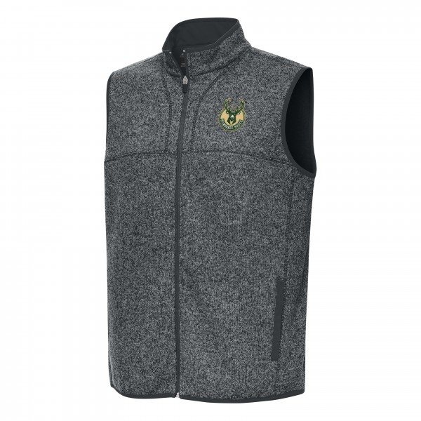 Жилетка Milwaukee Bucks Antigua Fortune - Heather Charcoal