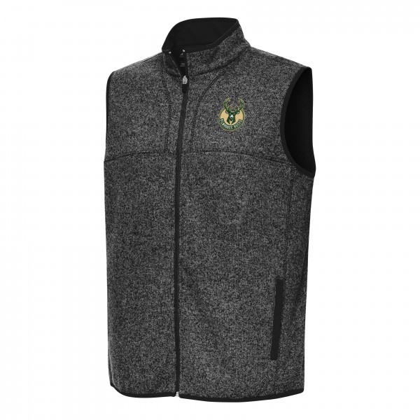 Жилетка Milwaukee Bucks Antigua Fortune - Heather Black