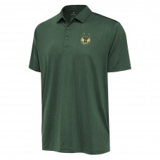 Milwaukee Bucks Antigua Hunter Green Ellipse Polo