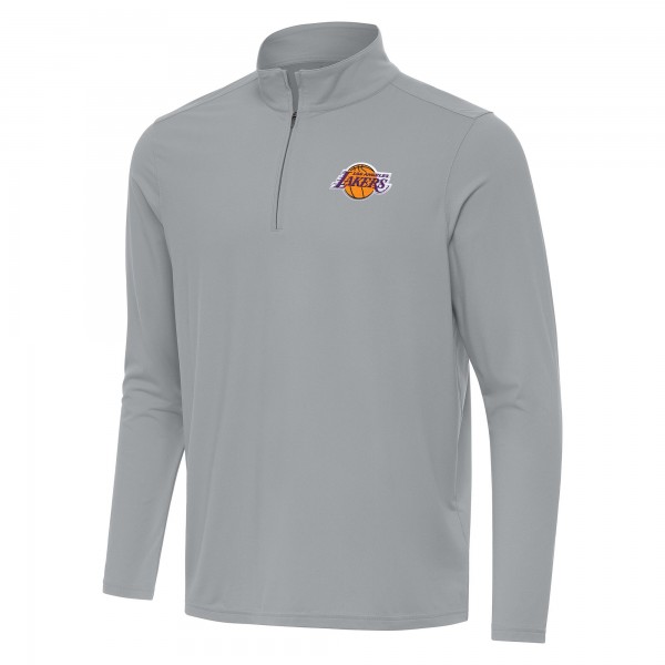 Кофта на короткой молнии Los Angeles Lakers Antigua Intent - Gray