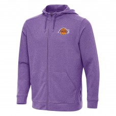 Толстовка на молнии Los Angeles Lakers Antigua Effortless - Heather Purple