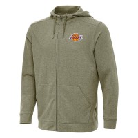 Толстовка на молнии Los Angeles Lakers Antigua Effortless - Olive