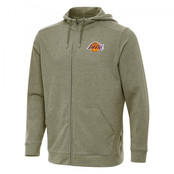 Толстовка на молнии Los Angeles Lakers Antigua Effortless - Olive