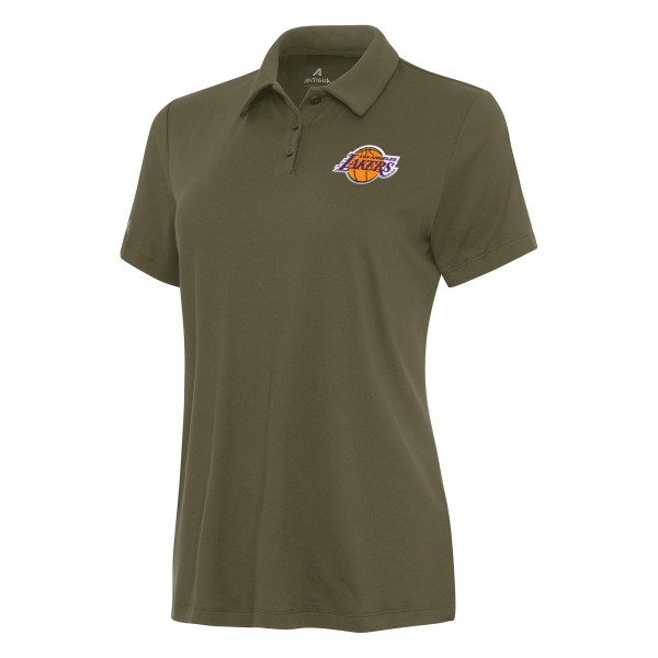 Поло Los Angeles Lakers Antigua Womens Reprocess - Olive