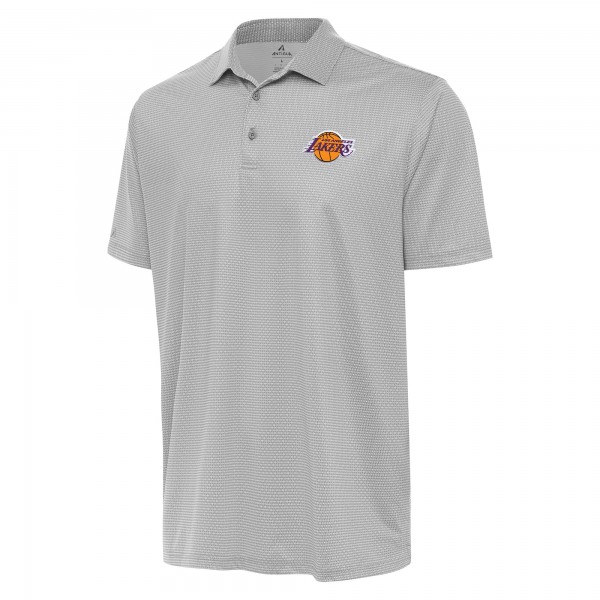Поло Los Angeles Lakers Antigua Rings - Gray/White