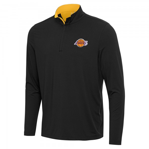 Кофта на короткой молнии Los Angeles Lakers Antigua Content - Black/Gold