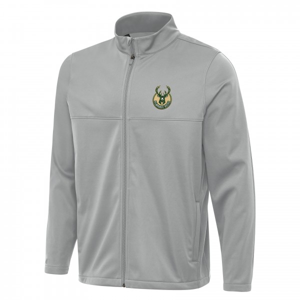 Кофта на молнии Milwaukee Bucks Antigua Links 2 Golf - Gray