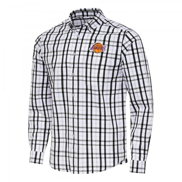 Рубашка Los Angeles Lakers Antigua Tending 2 - Black/Gray