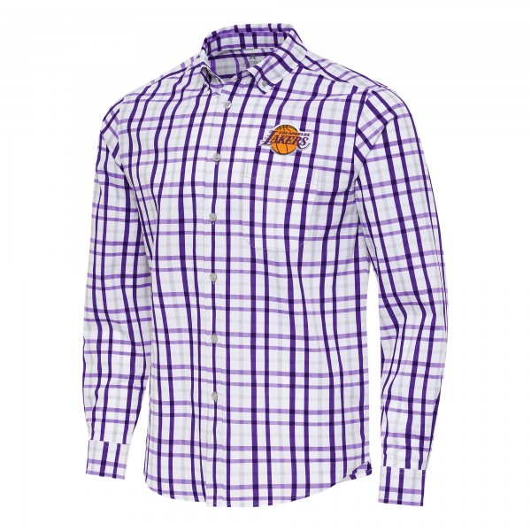 Рубашка Los Angeles Lakers Antigua Tending 2 - Purple/Gray