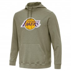 Толстовка Los Angeles Lakers Antigua Cloud - Heather Olive