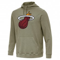 Толстовка Miami Heat Antigua Heather Olive Cloud