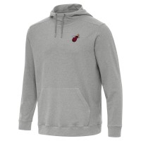 Толстовка Miami Heat Antigua Heather Gray Cloud