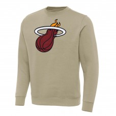 Кофта Miami Heat Antigua Khaki Victory Crewneck