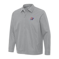 Кофта на молнии Oklahoma City Thunder Antigua Gray Pivot