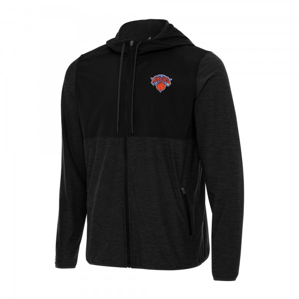Толстовка на молнии New York Knicks Antigua Sway - Black