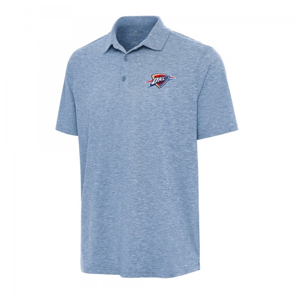 Поло Oklahoma City Thunder Antigua Heather Aqua Par 3