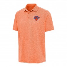 New York Knicks Antigua Heather Orange Par 3 Polo