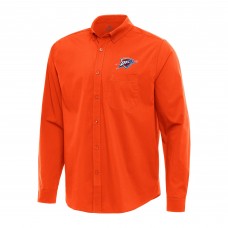 Рубашка Oklahoma City Thunder Antigua Orange Flight Woven Tri-Blend