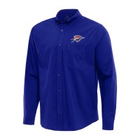Рубашка Oklahoma City Thunder Antigua Royal Flight Woven Tri-Blend