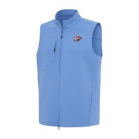 Oklahoma City Thunder Antigua Powder Blue Demand Full-Zip Vest