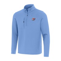 Oklahoma City Thunder Antigua Powder Blue Insider Quarter-Zip Top