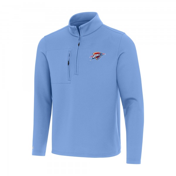 Oklahoma City Thunder Antigua Powder Blue Insider Quarter-Zip Top