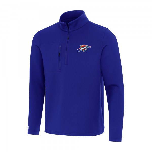 Oklahoma City Thunder Antigua Blue Insider Quarter-Zip Top