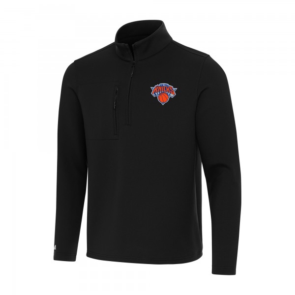 Кофта на короткой молнии New York Knicks Antigua Insider - Black