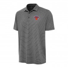 New York Knicks Antigua Heather Black Scheme Polo