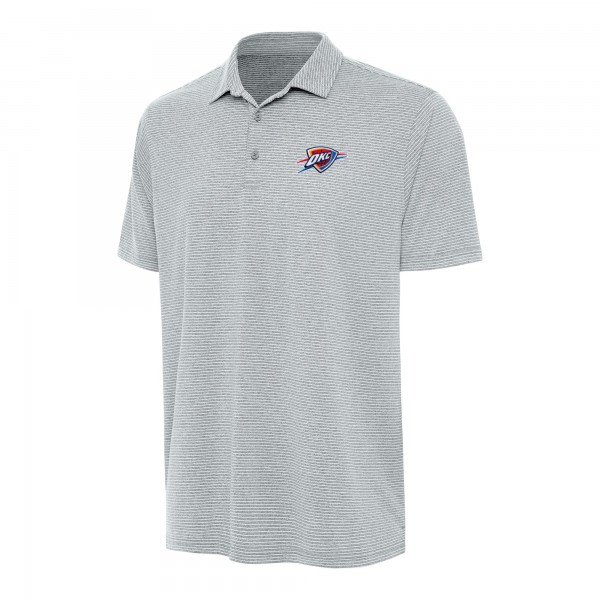Поло Oklahoma City Thunder Antigua Heather Gray Scheme