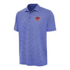 New York Knicks Antigua Heather Blue Scheme Polo