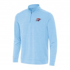 Кофта на короткой молнии Oklahoma City Thunder Antigua Light Blue Bright