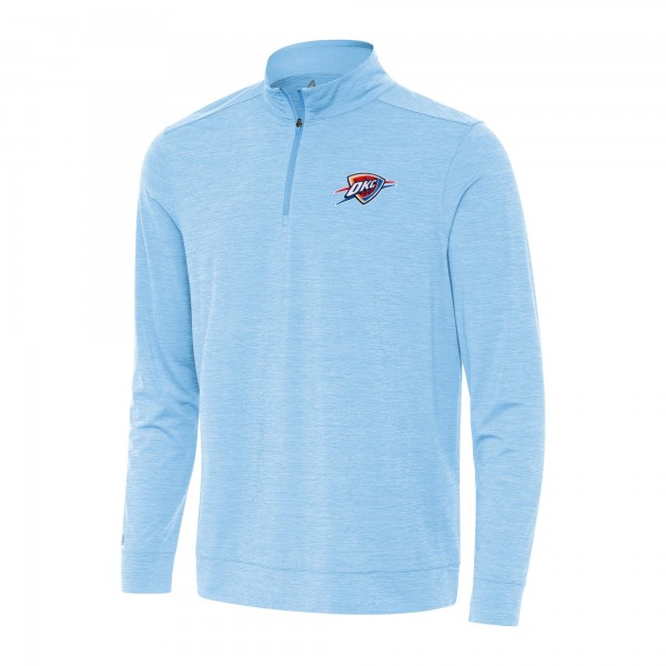 Кофта на короткой молнии Oklahoma City Thunder Antigua Light Blue Bright