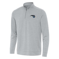 Orlando Magic Antigua Heather Gray Bright Quarter-Zip Top